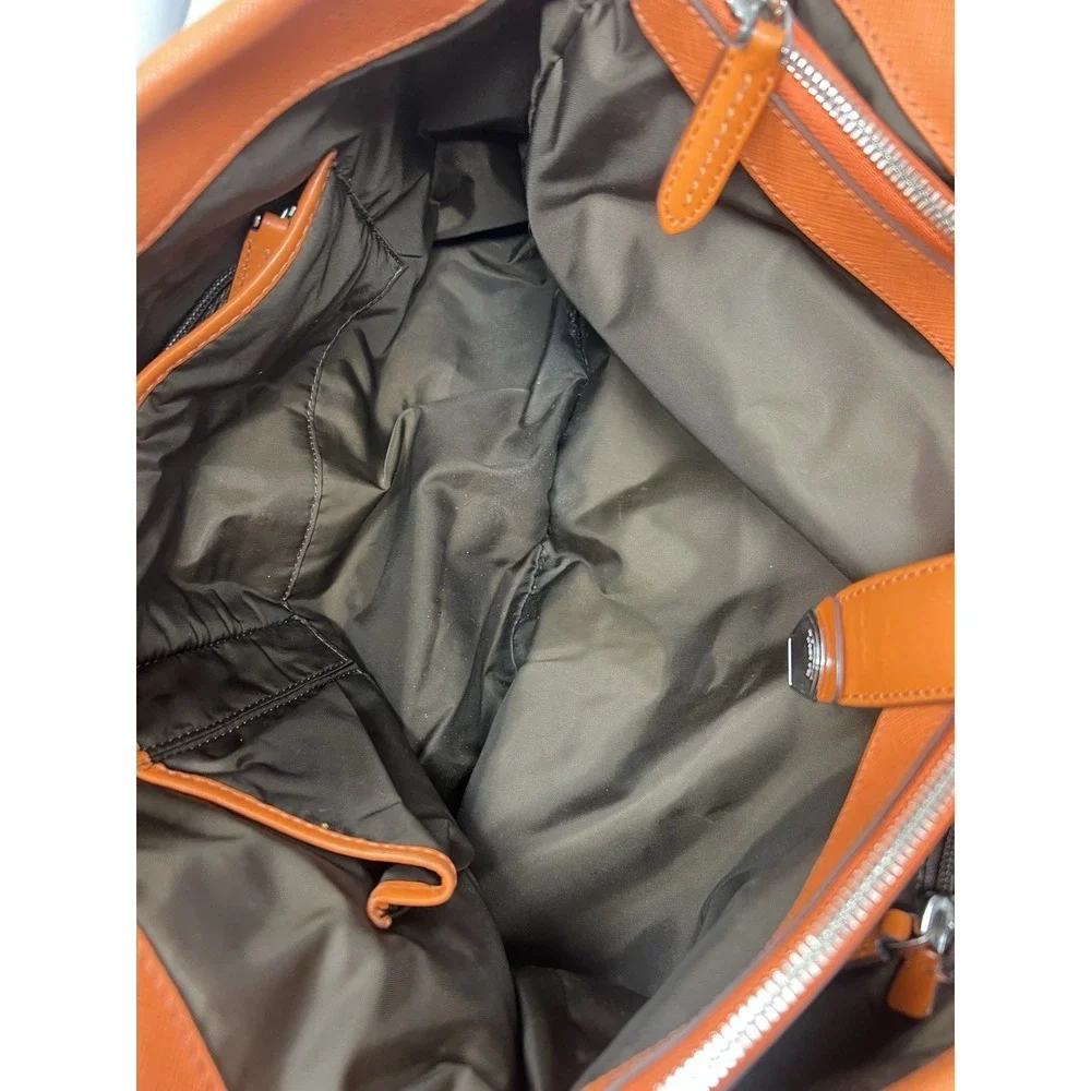 🧡Tumi Villa‎ Turin Lockable Shopper Tote Bag- Orange🧡 No Key